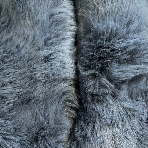 Alfombra Afelpada 118x80 Cm Tapete Suave Para Sala Y Cuarto Gris