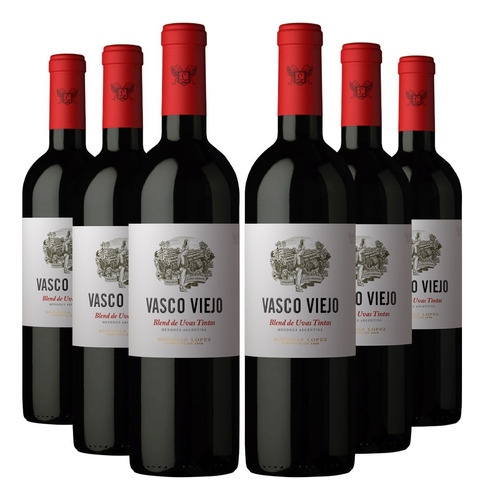 Vino Tinto  Vasco Viejo Blend Bodega Lopez 750ml X 6