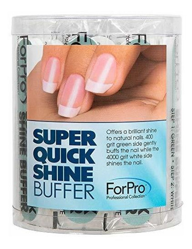 Limas De Uñas Forpro Super Quick Shine 2-way Buffer, Green 4