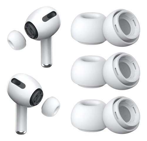 3 Pares Eartips Consejos Para Auriculares Para AirPods Pro