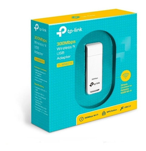 Adaptador Wifi Usb Tp-link Tl-wn821n 300mbps Almagro