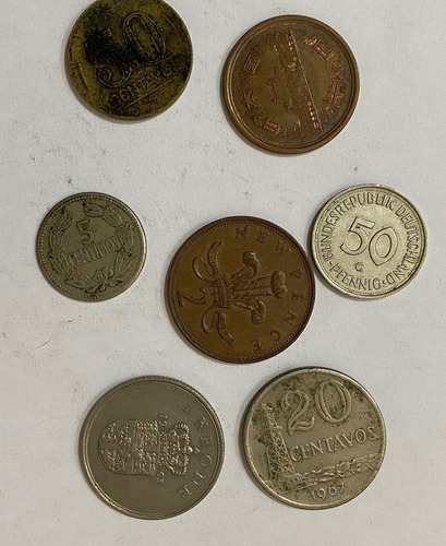 7 Monedas Venezuela Dinamarca China Brasil Alemania 1m819