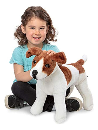 Melissa & Doug Giant Jack Russell Terrier - Perro De Peluche