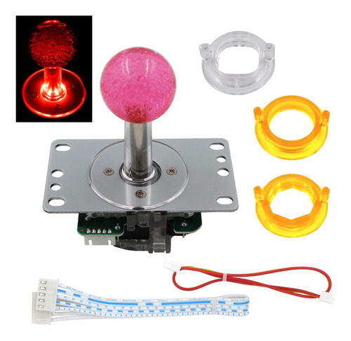 Arcade Led Joystick Sanwa Estilo Juego De Lucha Joystick Led