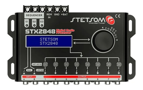 Processador Stx-2848 Equalizador Crossover Stetsom 8 Vias