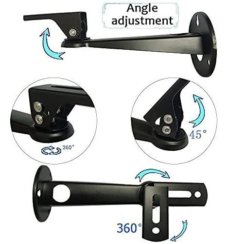 Soporte De Pared Negro Para Cámara, Miniproyector, Montaje E