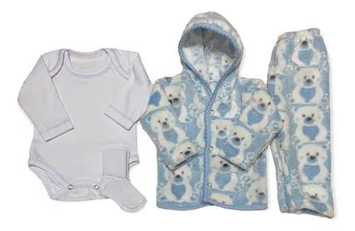 Combo Ajuar Beb Nacimiento Invierno 7 Prendas
