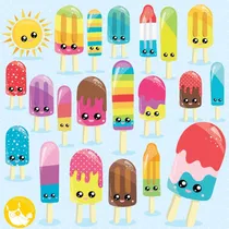 Comprar Cliparts Png  Helados Acuarela Pg1
