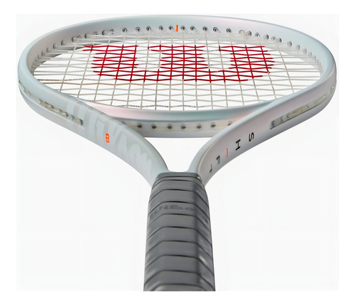 Raqueta Wilson Shift 99L V1 4 3/8 color blanco aperlado WR14551U3 grip 3