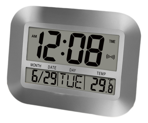 Reloj De Pared Digital Lcd Grande Y Moderno Con Fecha De Tem