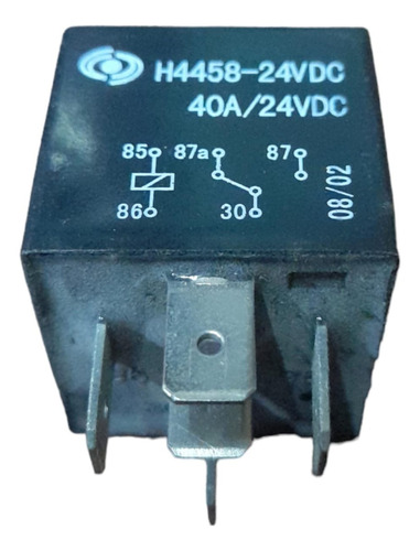 Relay Rele 24v 40a H4458-24vdc 85 86 87 30 0802 5 Terminales