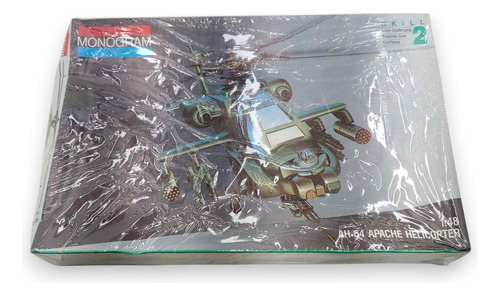 Kit Monogram Helicóptero Fah-64 Apache Helicopter 1/48 5443 (Usado)