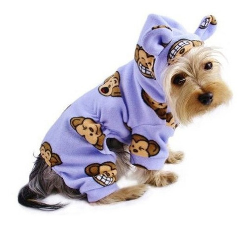 Pijama Con Capucha De Lana Para Perro