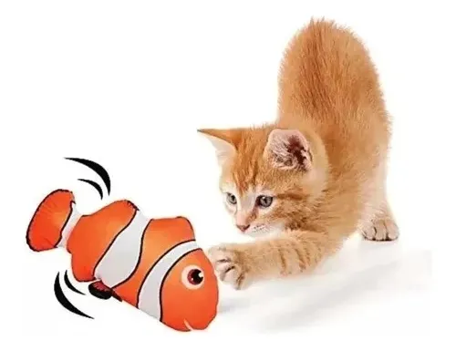 Pez Juguete Para Gato Electronico Pescado Pez Robotico Nemo