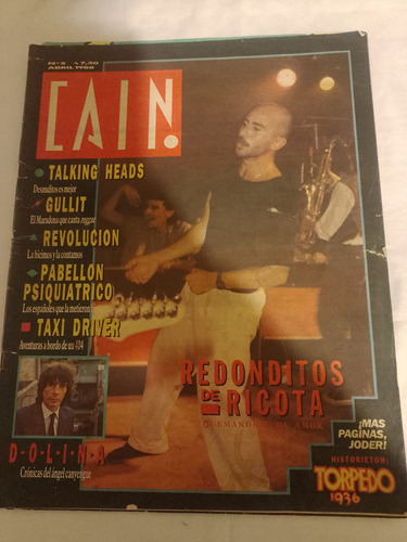 Revista Cain Redonditos De Ricota Número 5 Año 1988