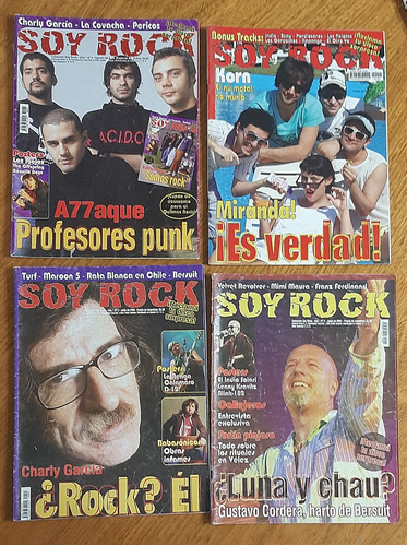 Revista Soy Rock - 12 Numeros Charly / Bersuit / Intoxicados