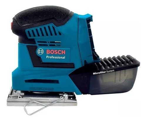 Lijadora Orbital Bosch GSS 06019D03D0 14,4 V-LI 14.4V 115x140mm Inalámbrica Acabado Fino Carpintería Metal Compacta Velcro Instalaciones Remodelación Azul