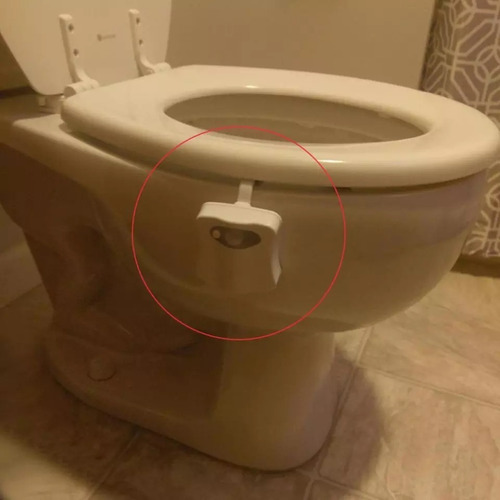 Luz Led Para Inodoro Wc Baño Con Sensor Movimiento 8 Colores