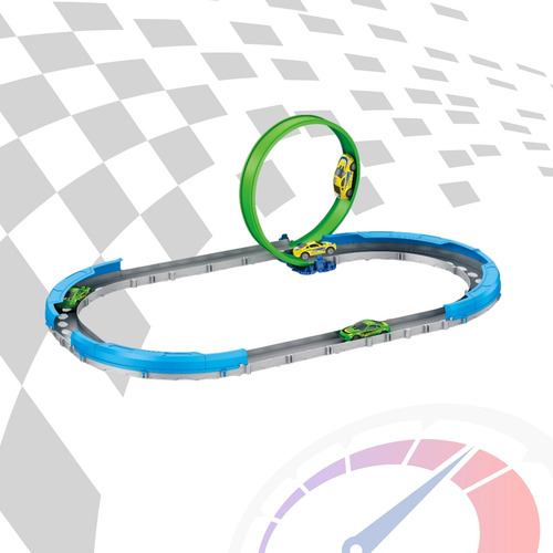 Brinquedo Pista De Corrida Com Trilho Loop 360 E Carrinho