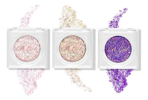 Glitter Sombra Cara Y Cuerpo Twinkle And Glow 3 Pzs L.a Girl