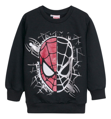 Buzo Niños Spiderman Tipo Disfraz Friza Original Marvel®