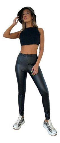 Calzas Leggins Engomadas Tbasic Mujer 