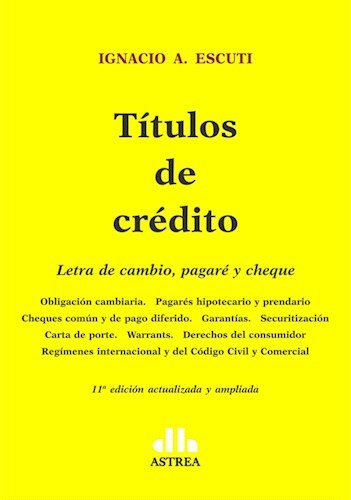 Titulos De Credito Letra De Cambio Pagare Y Cheque (11 Edic