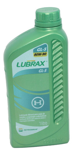 Aceite Lubrax 80w90 Gl-5 Mineral 1 Litro