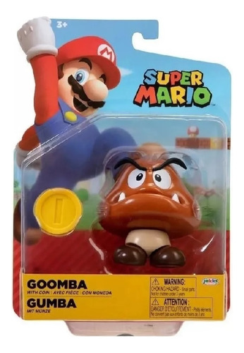 Figura Super Mario Goomba Com Acessorio Candide 3007
