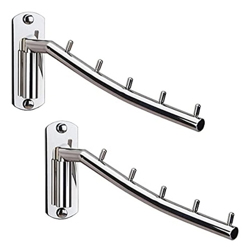 Plegable Percha De Ropa De Pared Soporte De Acero Inoxidabl