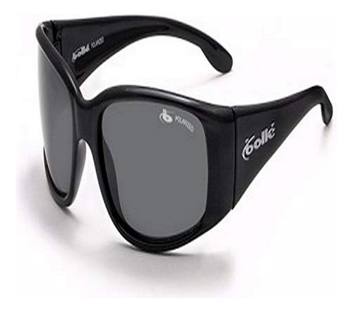 Gafas De Sol Bolle Fusion Habu, Negro Brillante/polarizadas