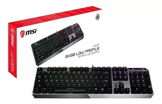 Teclado Mecanico Gamer Msi Vigor Gk50 Low Profile Rgb