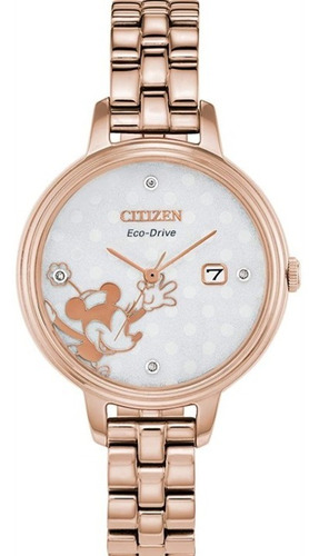 Reloj Citizen 61295 Ew2448-51w Mujer Rose Gold Minnie