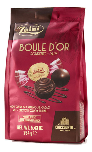 Bombones Zaini Italianos Boule D' Or Dark 116grs