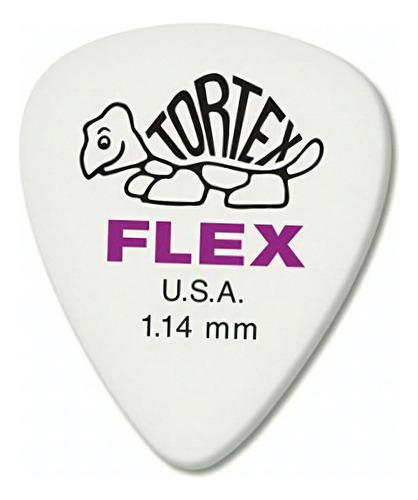 Jim Dunlop Dunlop Tortex Flex Standard 1.14mm Purple Guitar Color 1.14 Mm | Blanco