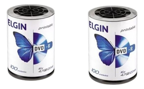 200 Dvd-r Printable Elgin 4.7gb 16x 120 Min 82068