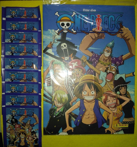 Panini One Piece Sticker Album - Album + 25 Sobres Sellados