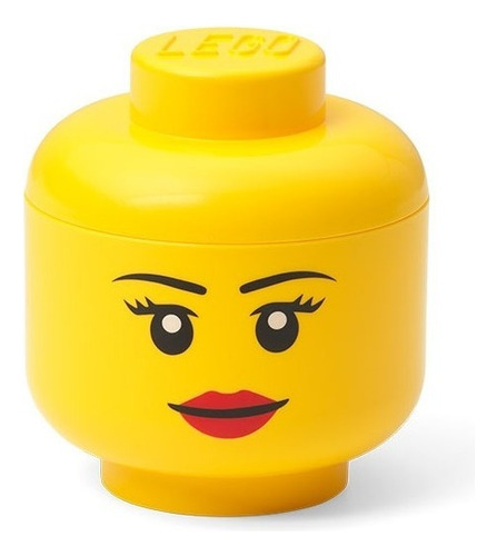 Caja Apilable Organizador Lego® Cabeza Head Mini 4033 Orig Color Amarillo / Girl