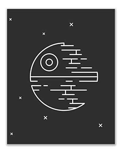 Star Wars Estampas Minimalistas Conjunto De Ocho Iconic De