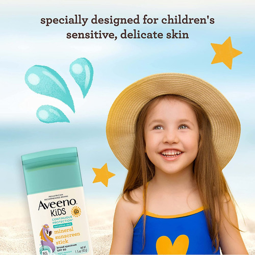 Protetor Solar Kids Stick Aveeno Mineral Spf 50