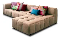 Comprar Sala Sarti Beige Izquierdo 3pzs Sala Sofa Sillon Mueble