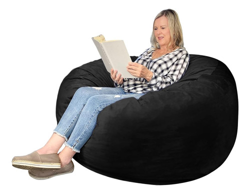 Edujin 3 Ft Bean Bag Chair: 3 'memory Foam Bean Bag Chairs P