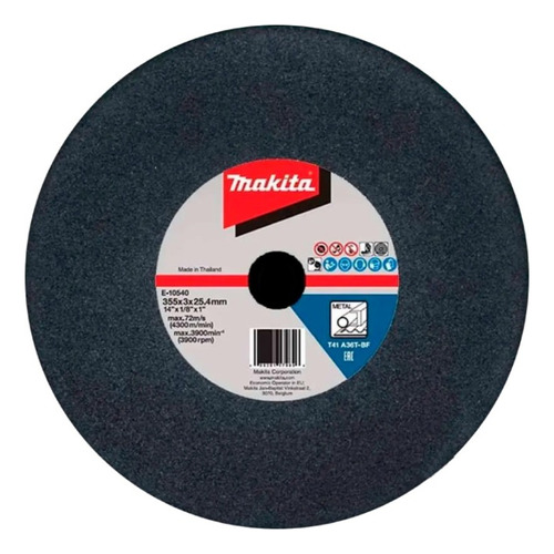 Makita E-10540 Disco Corte De Metal 14 X1/8 X1  A36t 