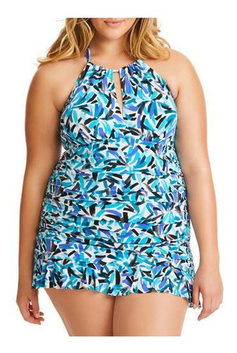 Traje Baño Extra 3x 22w-24w Catalina Swimdress Copa Foam