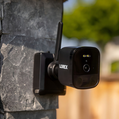 Lorex - Cámara de seguridad con batería 4K Spotlight Outdoor (adicional, negra)