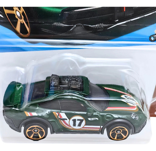 Carrinho Hot Wheels Porsche 911 Rallye Verde Safari Mode