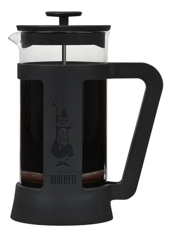 Imagen 2 de 2 de Cafetera Bialetti Smart 8 Cups manual negra prensa francesa