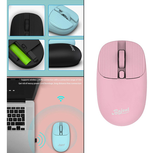 Ratón De Computadora Inalámbrico 2.4g Con Receptor Usb 3