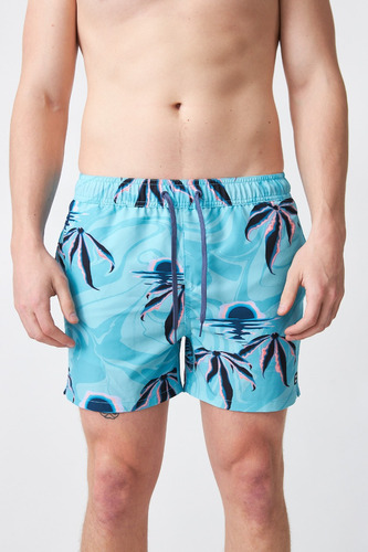 Short De Baño Hombre Billabong Printed Marble Acqua