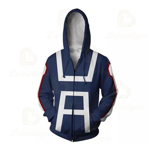 Sudaderas Con Capucha Mi Hero Academia Impreso Cosplay Crema